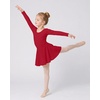 image:imageStelle Girls Long Sleeve Leotard Dress with Footed Tights for BalletDanceRed