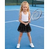 image:imageStelle Girls Tiered Tennis Skirt with Builtin Shorts Pockets amp BowsBlack