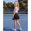 image:imageStelle Girls Tiered Tennis Skirt with Builtin Shorts Pockets amp BowsBlack