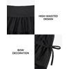 image:imageStelle Girls Tiered Tennis Skirt with Builtin Shorts Pockets amp BowsBlack