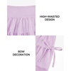 image:imageStelle Girls Tiered Tennis Skirt with Builtin Shorts Pockets amp BowsLavender