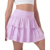 image:imageStelle Girls Tiered Tennis Skirt with Builtin Shorts Pockets amp BowsLavender