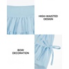 image:imageStelle Girls Tiered Tennis Skirt with Builtin Shorts Pockets amp BowsLight Blue