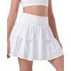 image:imageStelle Girls Tiered Tennis Skirt with Builtin Shorts Pockets amp BowsWhite