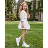 image:imageStelle Girls Tiered Tennis Skirt with Builtin Shorts Pockets amp BowsWhite