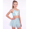 image:imageStelle Girls Tutu Skirt with Metallic Short Tulle Ballet Dance SkortLight Blue