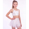 image:imageStelle Girls Tutu Skirt with Metallic Short Tulle Ballet Dance SkortWhite