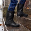 image:imageStelle Kids Rain Boots for Boys Girls Outdoor Play and Rainy DaysMatte Black