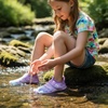 image:imageStelle Kids Water Shoes Wide Toe Box Quick Dry BarefootLilac Mint