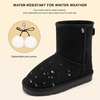 image:imageStelle Kids Winter Boots Girls Boys Snow High Ankle BootsBlack