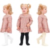image:imageStelle Toddler Girls Tights Baby Cable Knit Stockings Thick Cotton LeggingBlackwhiteivory