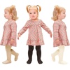 image:imageStelle Toddler Girls Tights Baby Cable Knit Stockings Thick Cotton LeggingIvorycoffeekhaki