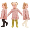image:imageStelle Toddler Girls Tights Baby Cable Knit Stockings Thick Cotton LeggingMustardivorycoffee