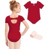 image:imageStelle Girls Bow Back Leotard with Footed Tight for BalletDanceGymnasticsRed