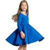 image:imageStelle Girls Cotton Long Sleeve Dress Twirl Skater Dress 312YBlue