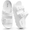image:imageStelle Girls Double Buckle Slide Sandals Boy SlippersWhite