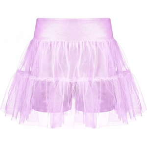image:imageStelle Girls Tutu Skirt with Metallic Short Tulle Ballet Dance SkortLavender