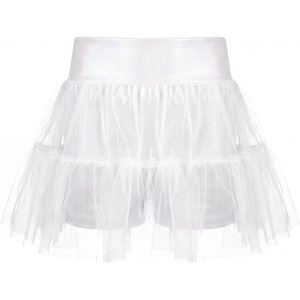 image:imageStelle Girls Tutu Skirt with Metallic Short Tulle Ballet Dance SkortWhite