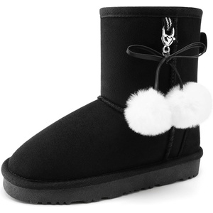 image:imageStelle Kids Winter Boots Girls Boys Snow High Ankle BootsBlack
