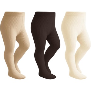 image:imageStelle Toddler Girls Tights Baby Cable Knit Stockings Thick Cotton LeggingIvorycoffeekhaki