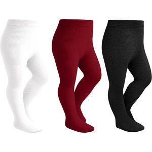 image:imageStelle Toddler Girls Tights Baby Cable Knit Stockings Thick Cotton LeggingRedblackwhite