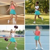 image:imageStelle Girls 2 in 1 Butterfly Shorts Flowy Athletic Shorts with PocketAqua Blue
