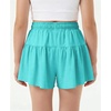 image:imageStelle Girls 2 in 1 Butterfly Shorts Flowy Athletic Shorts with PocketAqua Blue