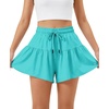 image:imageStelle Girls 2 in 1 Butterfly Shorts Flowy Athletic Shorts with PocketAqua Blue