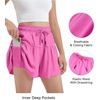 image:imageStelle Girls 2 in 1 Butterfly Shorts Flowy Athletic Shorts with PocketCotton Candy