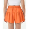 image:imageStelle Girls 2 in 1 Butterfly Shorts Flowy Athletic Shorts with PocketOrange