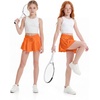 image:imageStelle Girls 2 in 1 Butterfly Shorts Flowy Athletic Shorts with PocketOrange