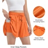 image:imageStelle Girls 2 in 1 Butterfly Shorts Flowy Athletic Shorts with PocketOrange