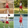 image:imageStelle Girls 2 in 1 Butterfly Shorts Flowy Athletic Shorts with PocketRed