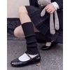 image:imageStelle Girls Ballet Leg Warmers Kids Knit Ruffle Legwarmer Dance WarmupBlack