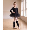 image:imageStelle Girls Ballet Leg Warmers Kids Knit Ruffle Legwarmer Dance WarmupBlack