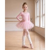 image:imageStelle Girls Ballet Leg Warmers Kids Knit Ruffle Legwarmer Dance WarmupCreme