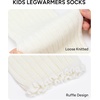 image:imageStelle Girls Ballet Leg Warmers Kids Knit Ruffle Legwarmer Dance WarmupCreme