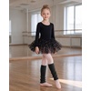 image:imageStelle Girls Ballet Leg Warmers Kids Knit Ruffle Legwarmer Dance WarmupHeather Charcoal