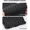image:imageStelle Girls Ballet Leg Warmers Kids Knit Ruffle Legwarmer Dance WarmupHeather Charcoal