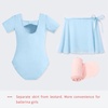 image:imageStelle Girls Ballet Leotards Toddler Dance Combo with Skirt and Tights2blue Bow Back