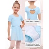 image:imageStelle Girls Ballet Leotards Toddler Dance Combo with Skirt and Tights2blue Bow Back