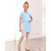 image:imageStelle Girls Ballet Leotards Toddler Dance Combo with Skirt and Tights2blue Bow Back