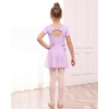 image:imageStelle Girls Ballet Leotards Toddler Dance Combo with Skirt and Tights2lavender Bow Back
