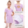 image:imageStelle Girls Ballet Leotards Toddler Dance Combo with Skirt and Tights2lavender Bow Back