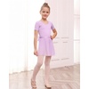 image:imageStelle Girls Ballet Leotards Toddler Dance Combo with Skirt and Tights2lavender Bow Back