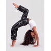 image:imageStelle Girls Metallic Hip Hop Pants Shiny Cargo Joggers PantPatent Black