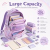 image:imageStelle Girls School Backpack Butterfly BookbagRL with Lunch Box FRainbow Lavender With Lunch Box