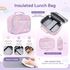 image:imageStelle Girls School Backpack Butterfly BookbagRL with Lunch Box FRainbow Lavender With Lunch Box