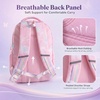 image:imageStelle Girls School Backpack Butterfly BookbagRL with Lunch Box FRainbow Pink With Lunch Box