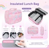 image:imageStelle Girls School Backpack Butterfly BookbagRL with Lunch Box FRainbow Pink With Lunch Box